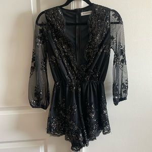 REVOLVE Sequin Romper size S